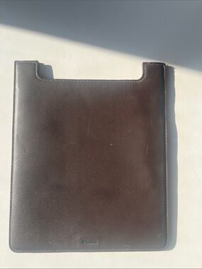 Lacoste Brown Textured Tablet Sleeve